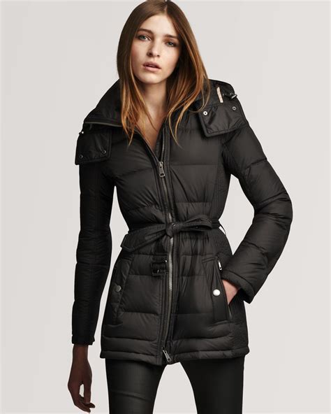 burberry brit down coat|burberry down coat women.